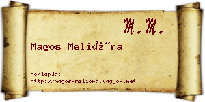 Magos Melióra névjegykártya